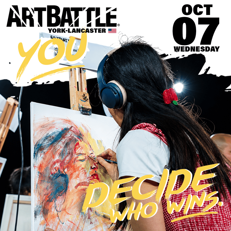 Promotional asset for Art Battle this event on October 7, 2026: ab4135_ads_1-1.png.
