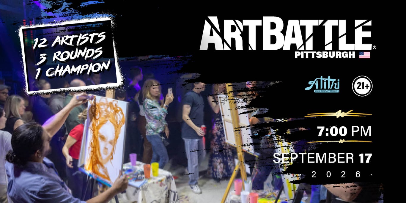 Promotional asset for Art Battle Pittsburgh on September 17, 2026: AB4038 - Pittsburgh - 17SEP2026A3.jpg.