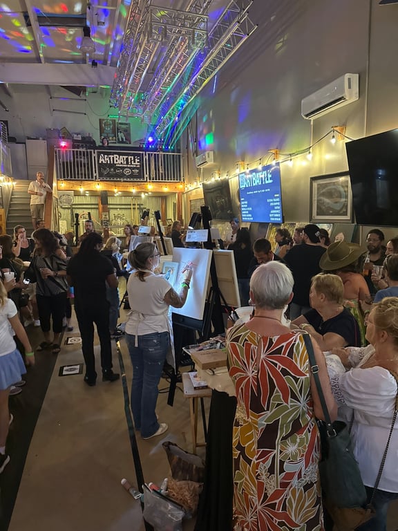 Crowd at Art Battle