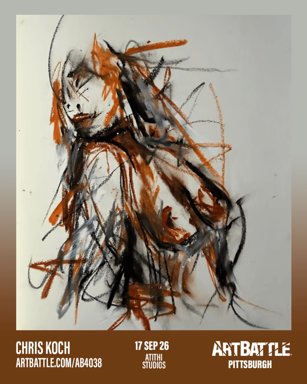 Promotional asset for Art Battle Pittsburgh on September 17, 2026: ab4038_chris koch.png.