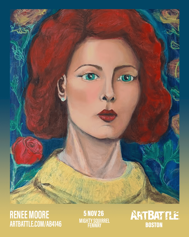 Promotional asset for Art Battle Boston on November 5, 2026: ab4146_renee moore.png.