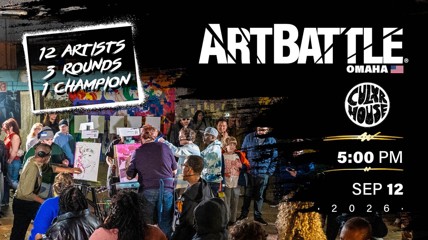 Promotional asset for Art Battle Omaha on September 12, 2026: AB4066 - Omaha - 12SEP2026A2.jpg.