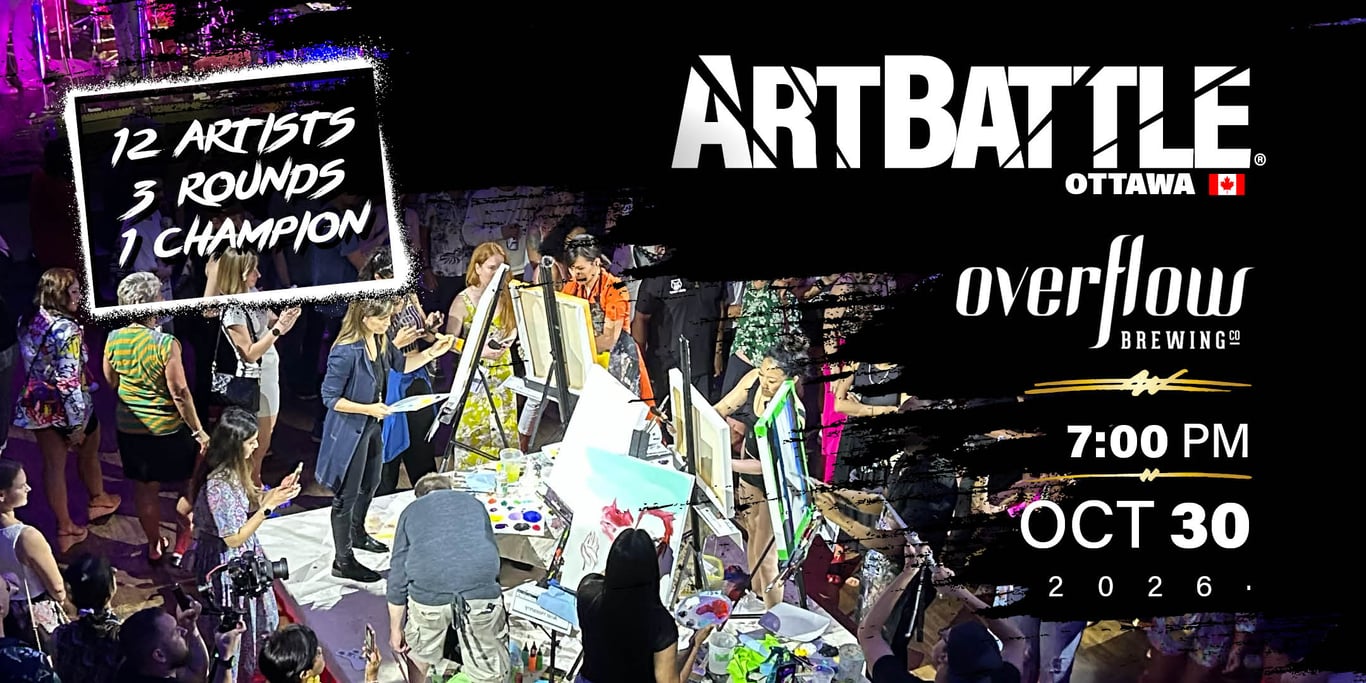 Promotional asset for Art Battle Ottawa on October 30, 2026: AB4152 - Ottawa - 30OCT2026A3.jpg.
