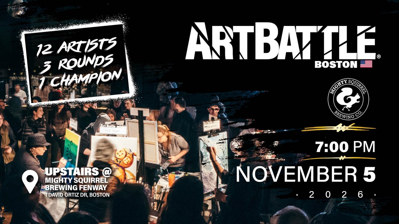 Promotional asset for Art Battle Boston on November 5, 2026: AB4146 - Boston - 05NOV2026A2.jpg.