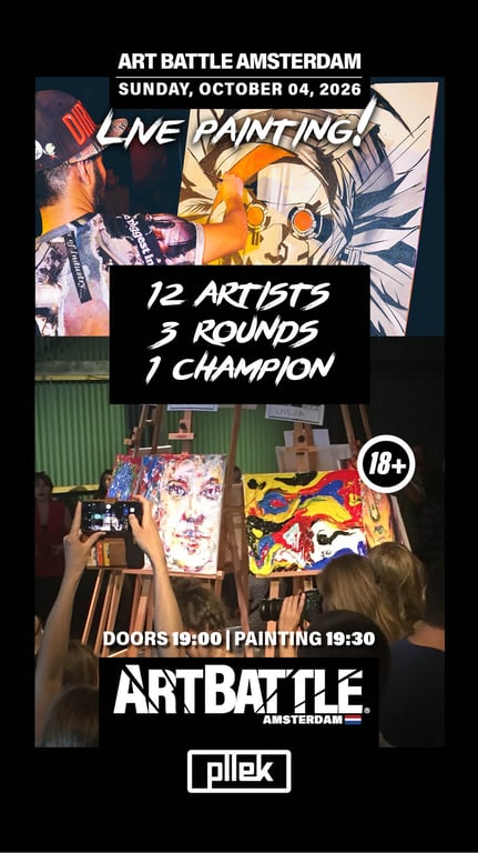 Promotional asset for Art Battle Amsterdam on October 4, 2026: AB4129 - Amsterdam - 04OCT2026A4.jpg.