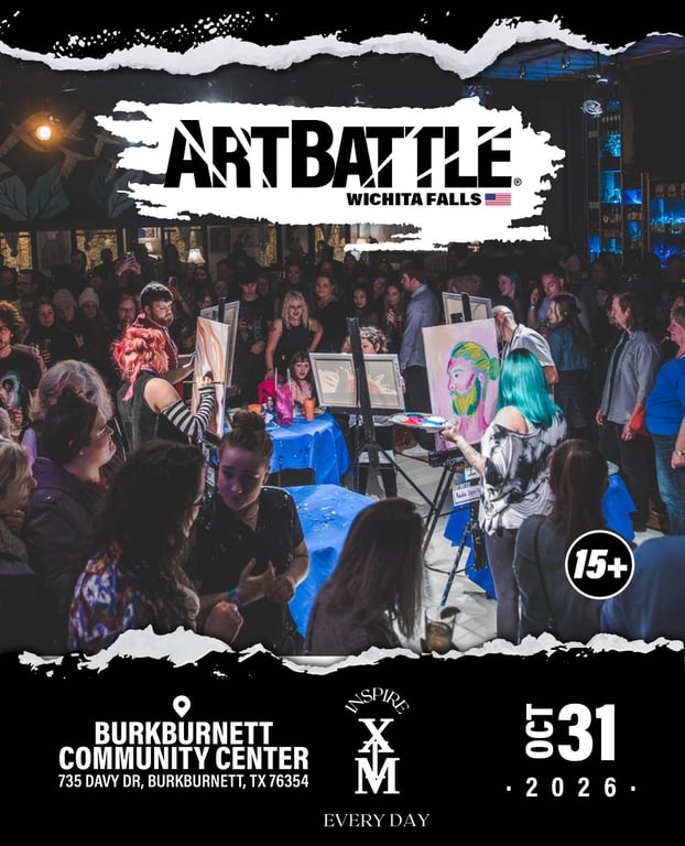 Promotional asset for Art Battle Wichita Falls on September 19, 2026: AB4117 - Wichita Falls -31OCT2026A5.jpg.