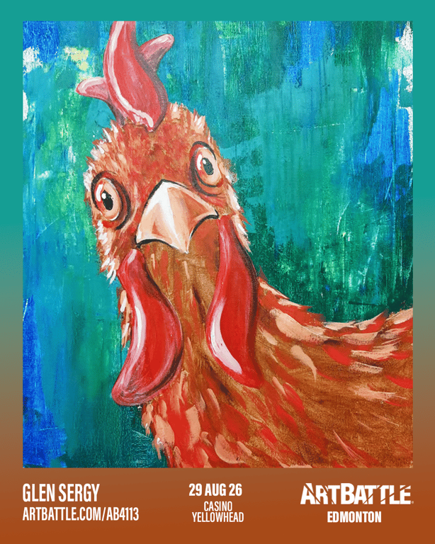 Promotional asset for Art Battle Edmonton on August 29, 2026: ab4113_glen sergy.png.