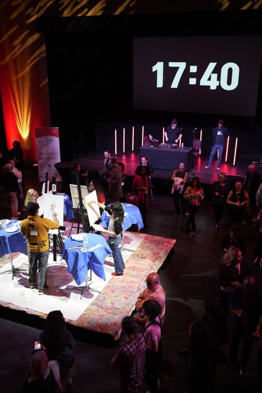 Crowd at Art Battle