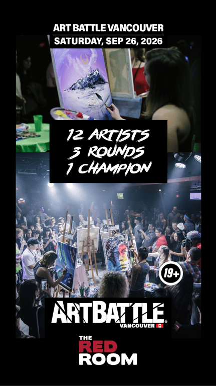 Promotional asset for Art Battle Vancouver on September 26, 2026: AB4069 - Vancouver - 26SEP2026A4.png.