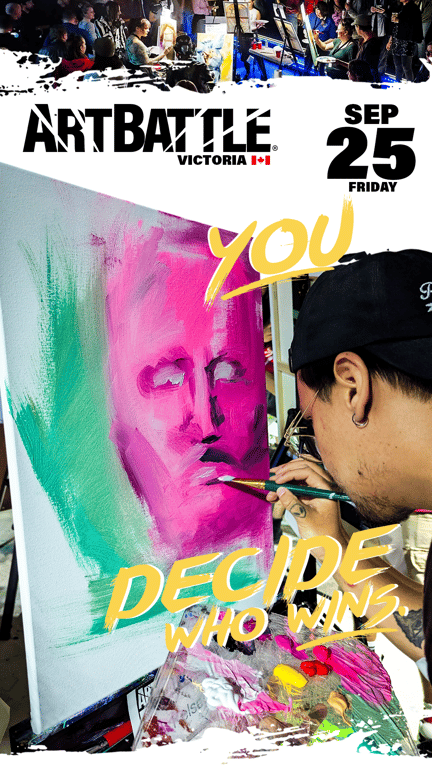 Promotional asset for Art Battle Victoria on September 25, 2026: ab4138_ads_9-16.png.