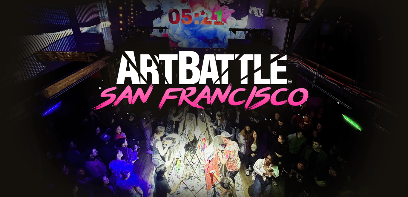 Promotional asset for Art Battle San Francisco on July 29, 2026: ab4107_header.png.