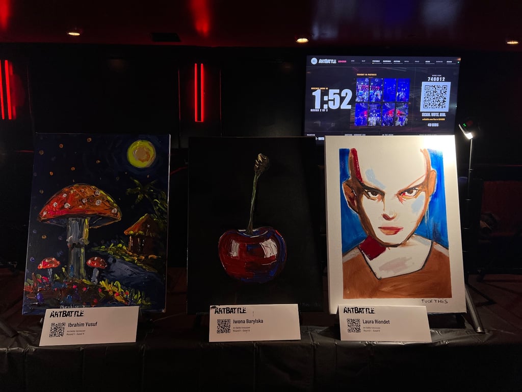 Crowd at Art Battle