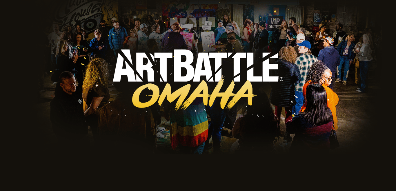 Art Battle Art Battle Omaha page header artwork.