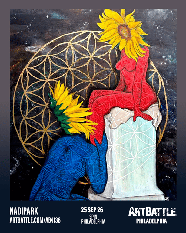 Promotional asset for Art Battle Philadelphia on September 25, 2026: ab4136_nadipark.png.