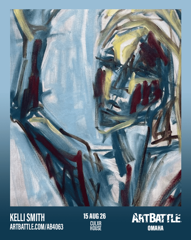 Promotional asset for Art Battle Omaha on August 15, 2026: ab4063_kelli smith.png.