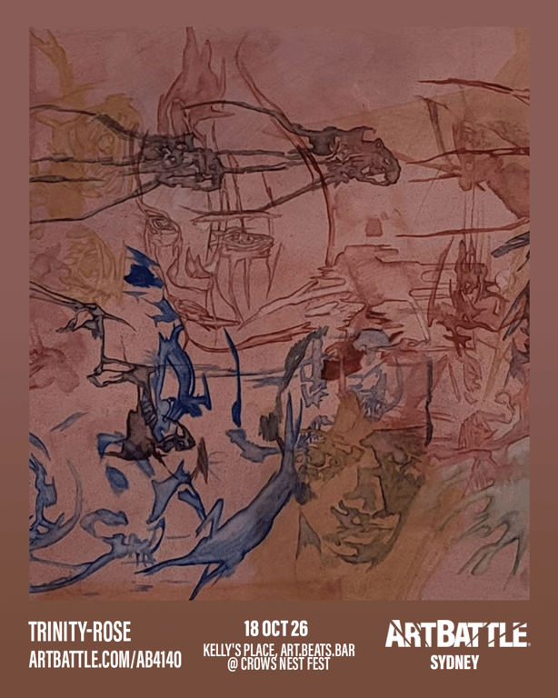 Promotional asset for Art Battle Sydney on October 18, 2026: ab4140_trinityrose.png.