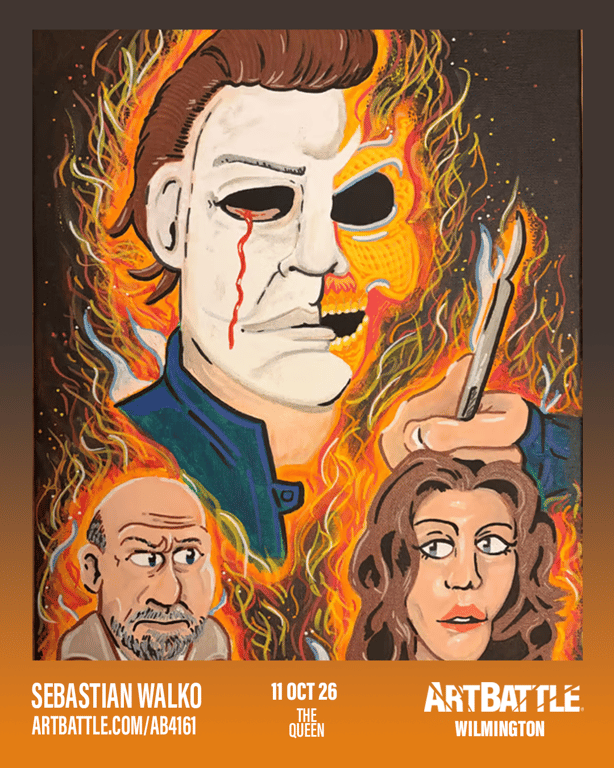 Promotional asset for Art Battle Wilmington on October 11, 2026: ab4161_sebastian walko.png.