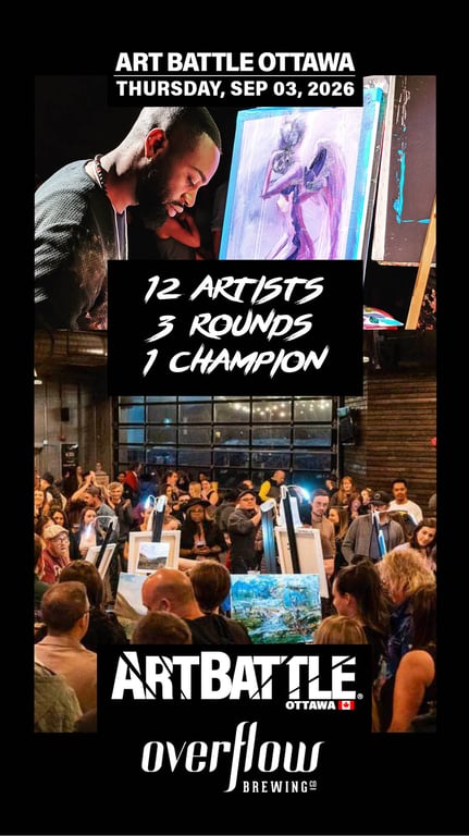 Promotional asset for Art Battle Ottawa on September 3, 2026: AB4124 - Ottawa - 03SEP2026A4.jpg.