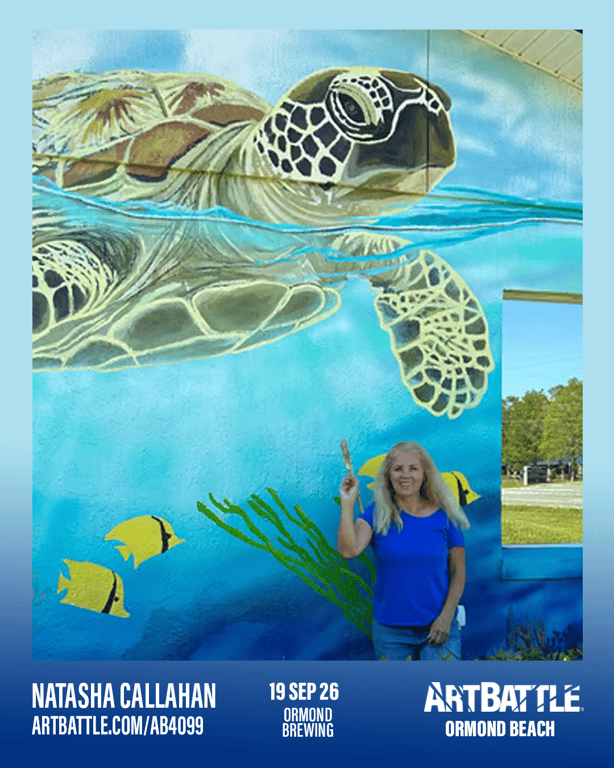 Promotional asset for Art Battle Ormond Beach on September 19, 2026: ab4099_natasha callahan.png.