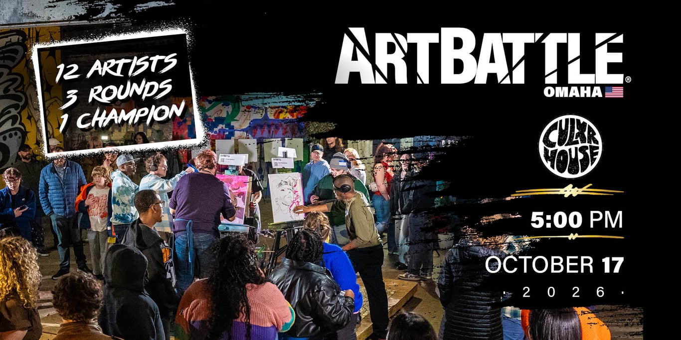 Promotional asset for Art Battle Omaha on October 17, 2026: AB4070 - Omaha -17OCT26A3.jpg.