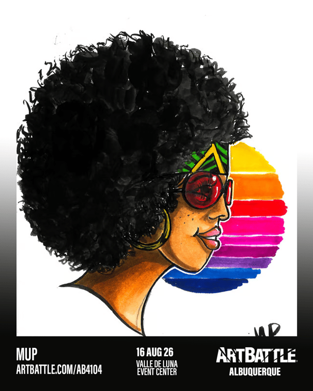 Promotional asset for Art Battle Albuquerque on August 16, 2026: ab4104_mup.png.