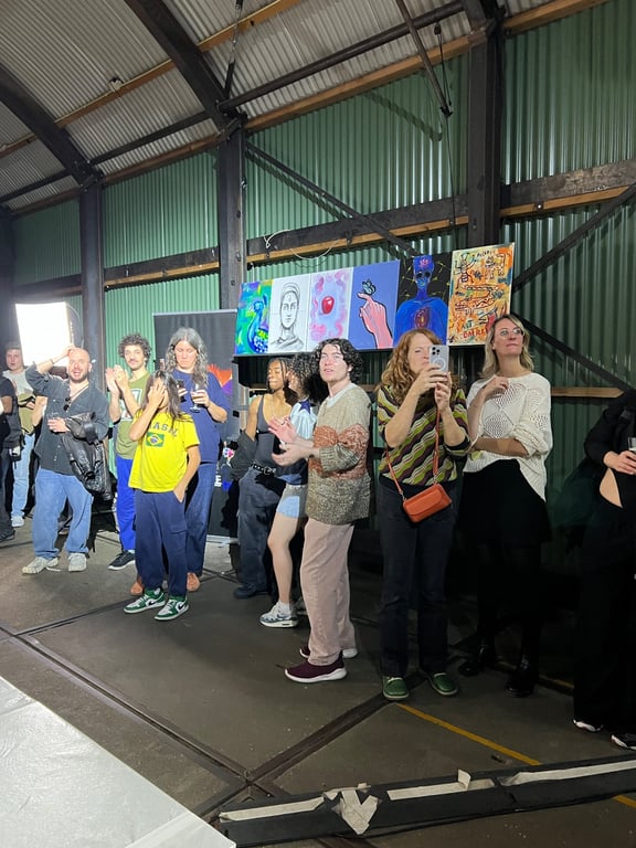 Crowd at Art Battle
