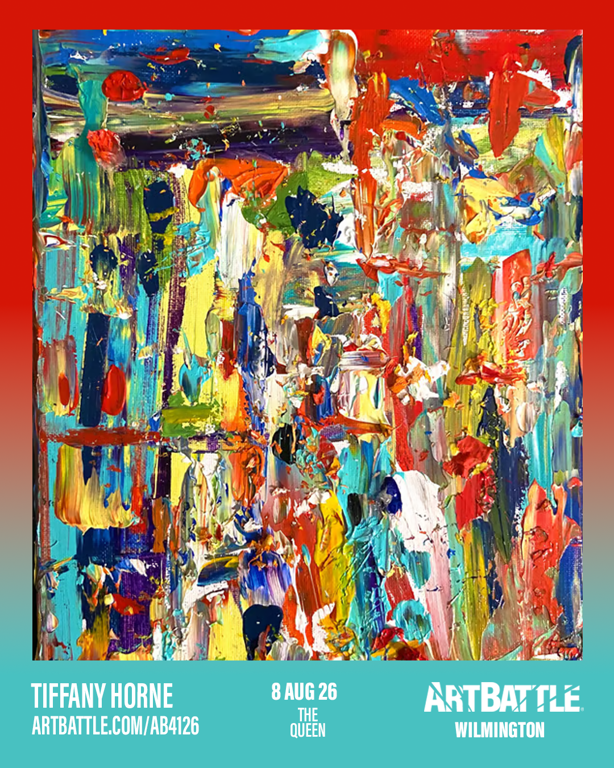 Promotional asset for Art Battle Wilmington on August 8, 2026: ab4126_tiffany horne.png.