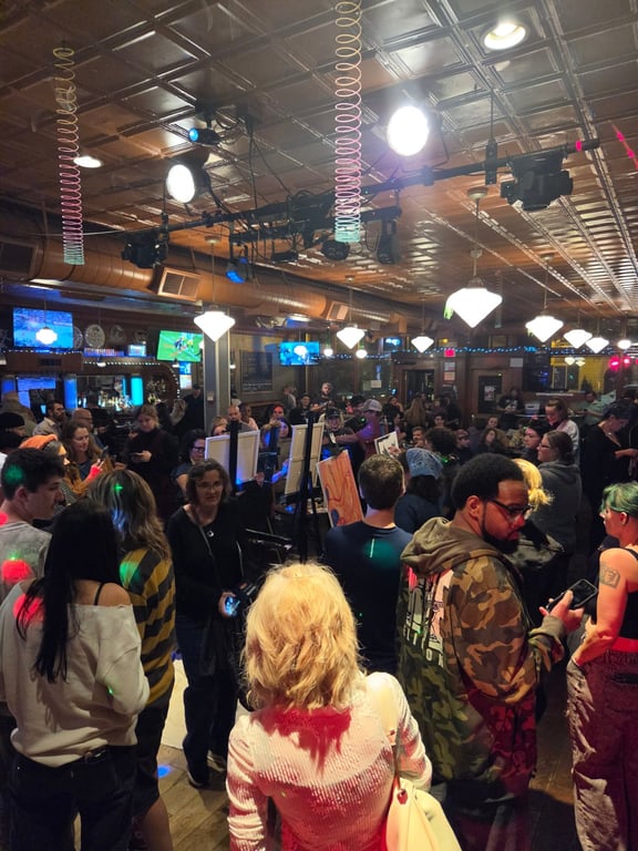 Crowd at Art Battle