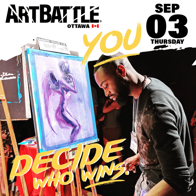 Promotional asset for Art Battle Ottawa on September 3, 2026: ab4124_ads_1-1.png.