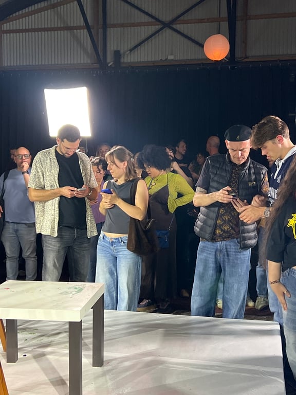 Crowd at Art Battle