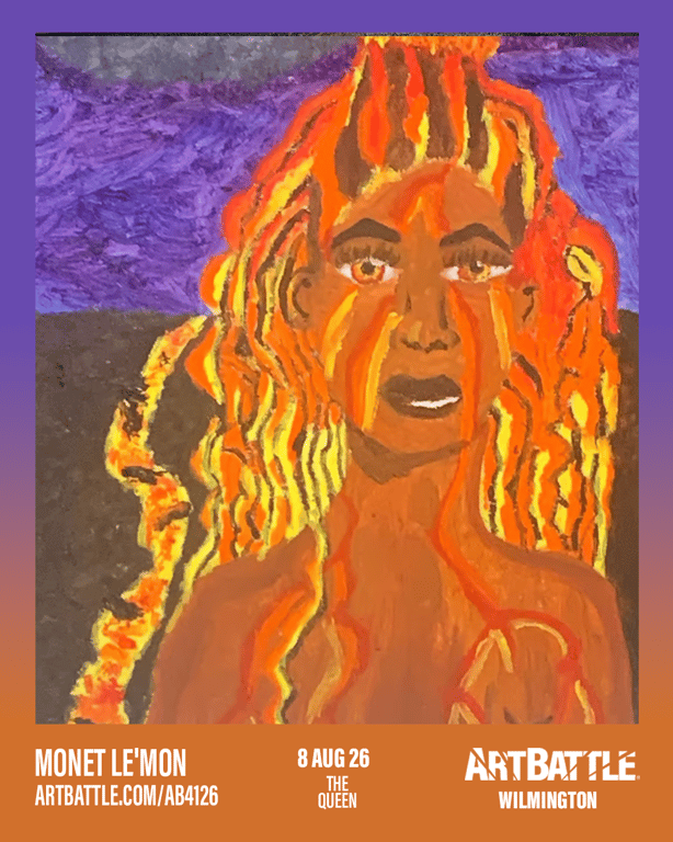 Promotional asset for Art Battle Wilmington on August 8, 2026: ab4126_money lemon.png.