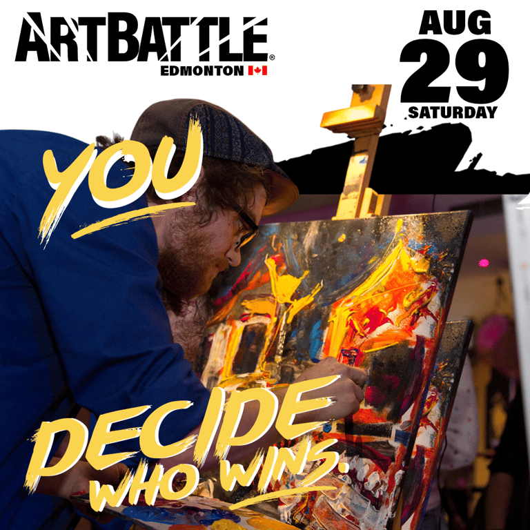 Promotional asset for Art Battle Edmonton on August 29, 2026: ab4113_ads_1-1.png.