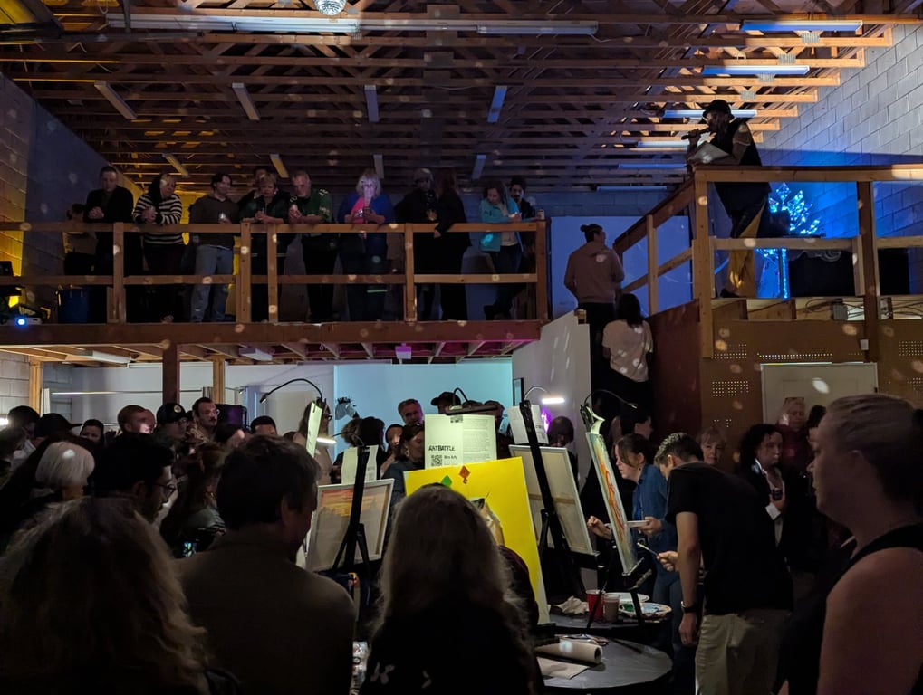 Crowd at Art Battle