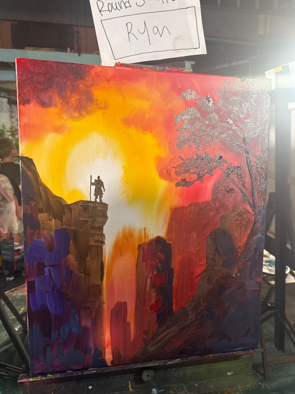 Winning painting by Ryan Malm