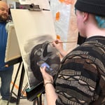 Ace Delfosse (they/them) · AB3045-2-4 · Round 2 Easel 4