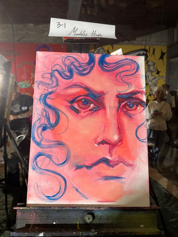 Winning painting by Maddie Hake
