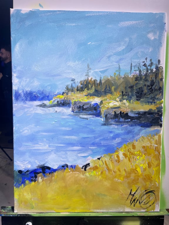 Winning painting by Madeleine Wynne