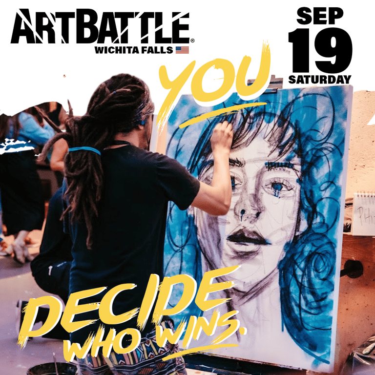 Promotional asset for Art Battle Wichita Falls on September 19, 2026: ab4117_ads_1-1.png.