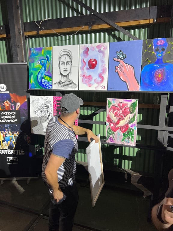 Art Battle event team