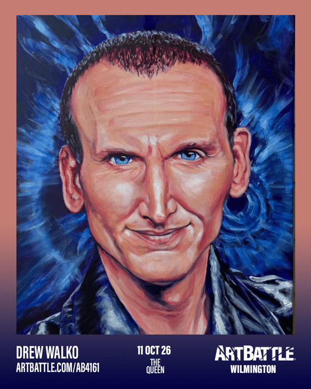 Promotional asset for Art Battle Wilmington on October 11, 2026: ab4161_drew walko.png.
