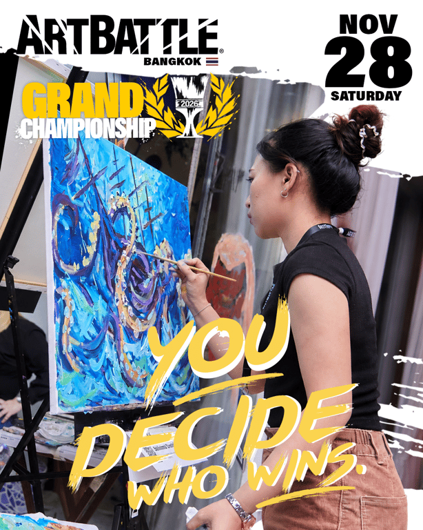 Promotional asset for Art Battle Bangkok on November 28, 2026: ab4157_ads_4-5.png.