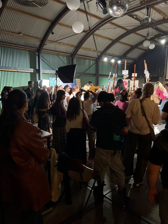 Crowd at Art Battle