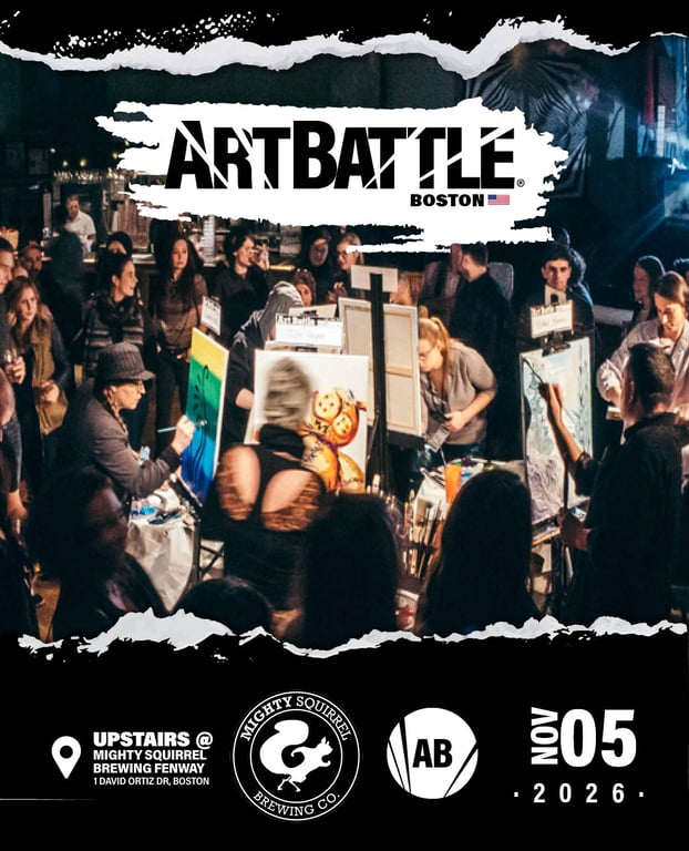 Promotional asset for Art Battle Boston on November 5, 2026: AB4146 - Boston - 05NOV2026A5.jpg.