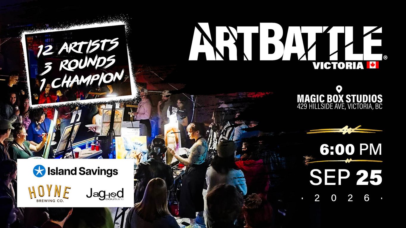 Promotional asset for Art Battle Victoria on September 25, 2026: AB4138 - Victoria - 25SEP2026A2.jpg.