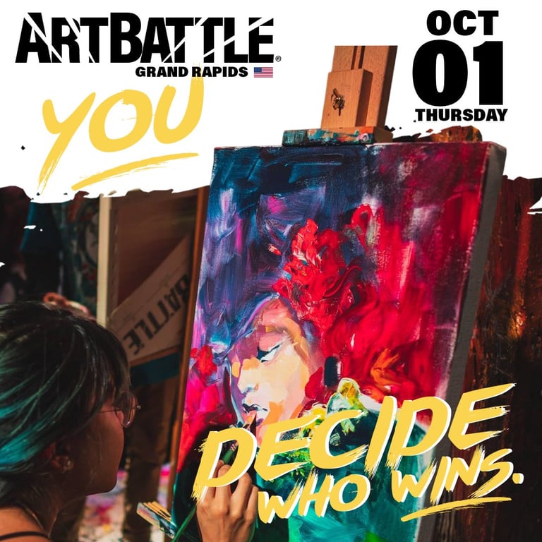 Crowd at Art Battle