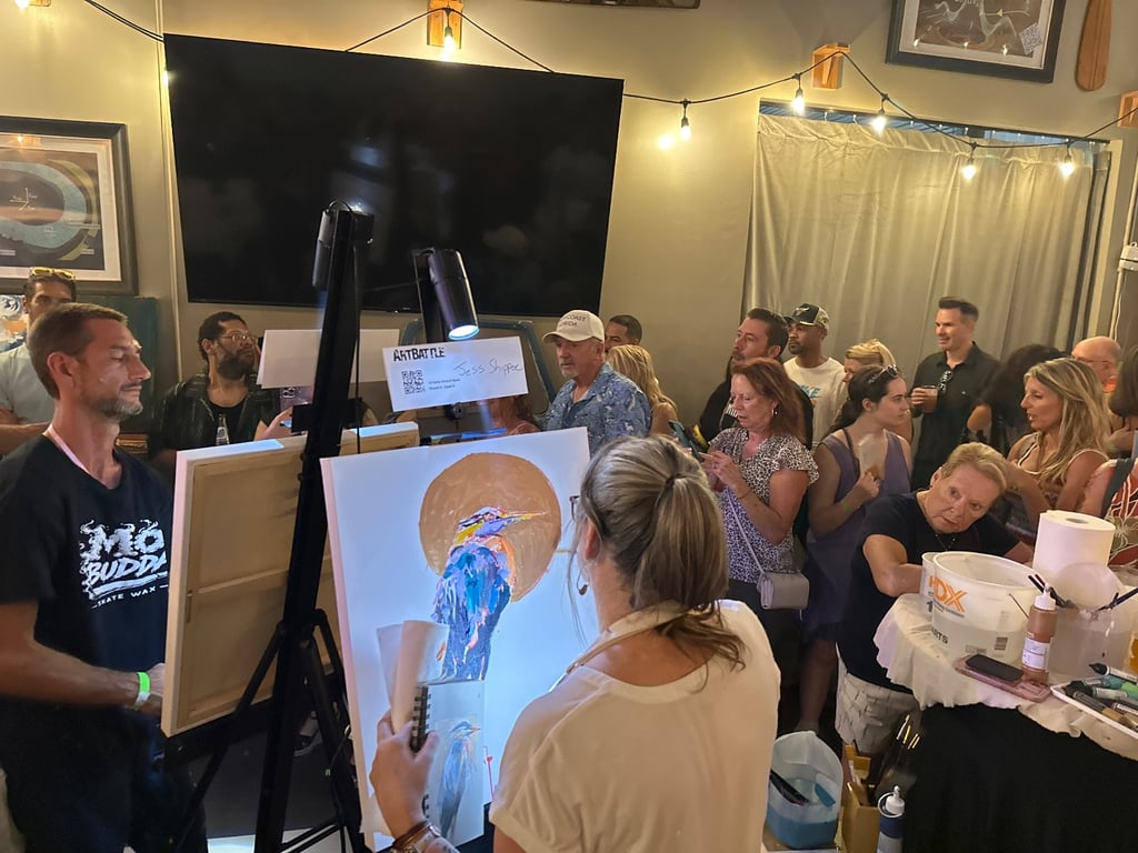 Crowd at Art Battle