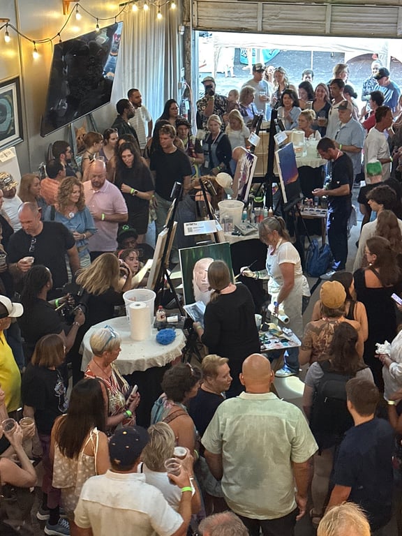 Crowd at Art Battle