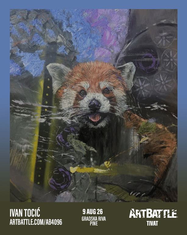 Promotional asset for Art Battle Tivat on August 9, 2026: ab4096_ivan tocic.png.