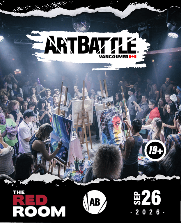 Promotional asset for Art Battle Vancouver on September 26, 2026: AB4069 - Vancouver - 26SEP2026A5.png.