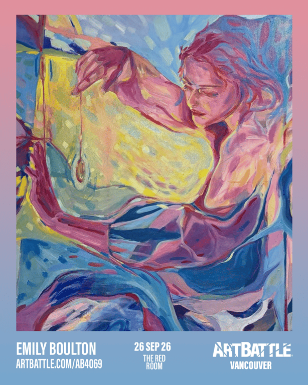 Promotional asset for Art Battle Vancouver on September 26, 2026: ab4069_emily boulton.png.